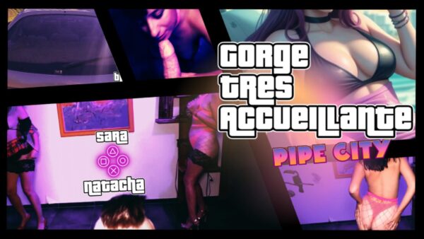 GTA porn natacha sugary illustré comme le jeu GTA dans gorge tres acceuillante