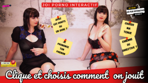 JOI Porno Interactif : Choisis comment on jouit